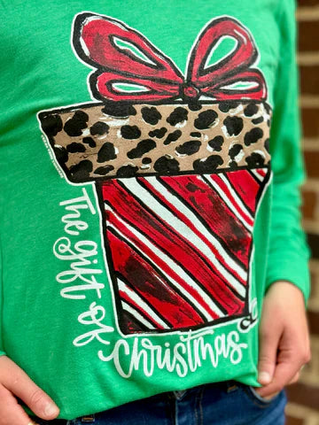 Candy Cane Present Tee