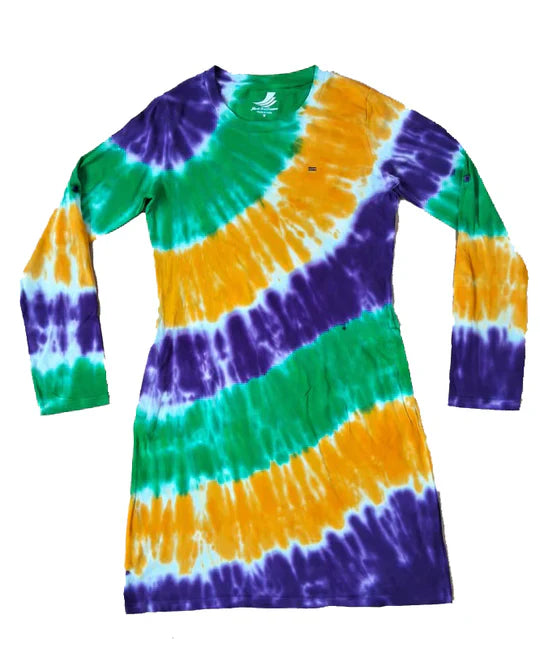 Tie Dye Wave Adult Dress