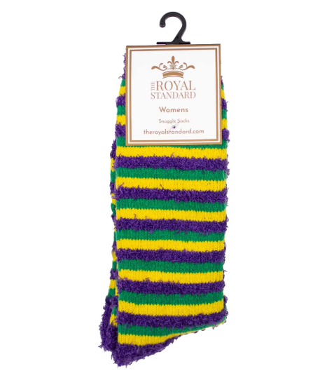 The Royal Standard- Mardi Gras Stripe Socks
