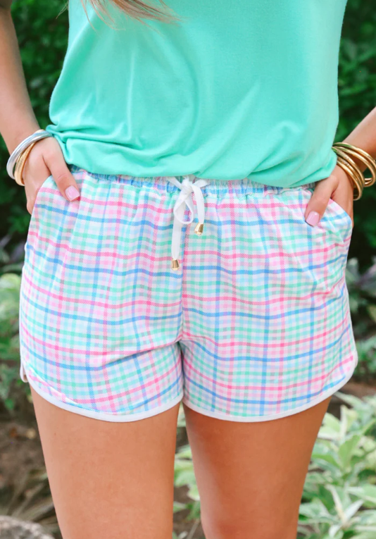 Pastel Plaid Everyday Shorts