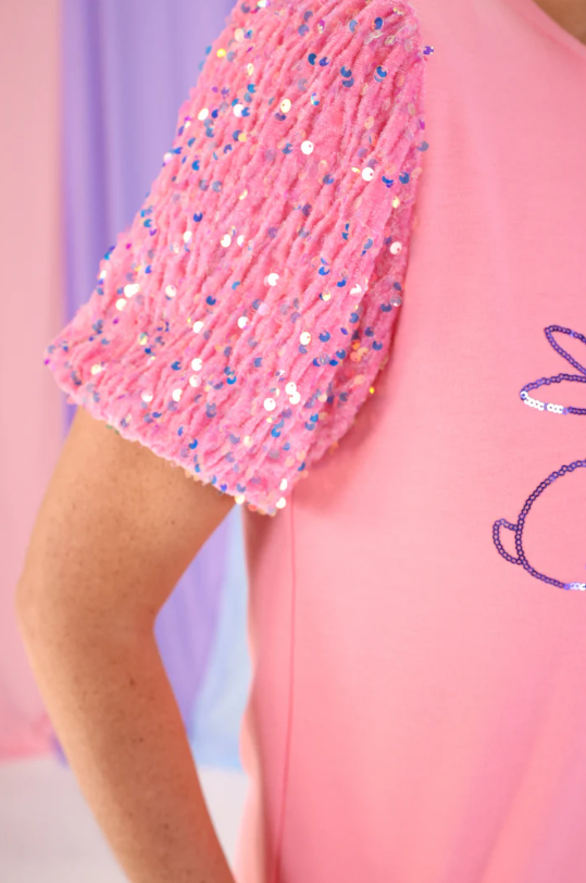 Hop To It Sequin Top