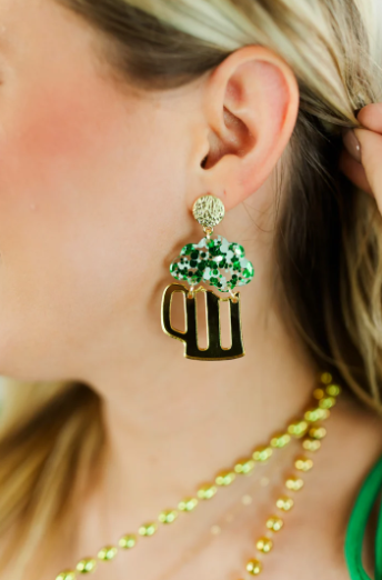 Taylor Shaye-Beer Mug/Green Foam