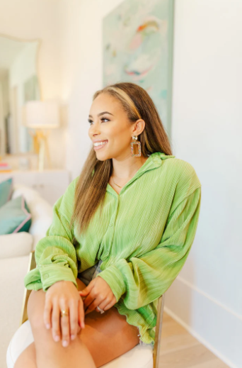 Taylor Shaye-Cindy Confetti Rectangle Drops