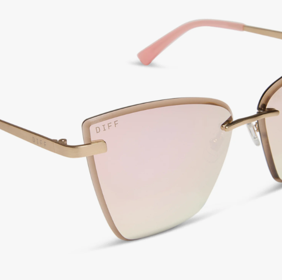 DIFF-BECKY V Brushed Gold Cheery Blossom Mirror