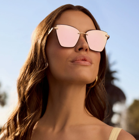 DIFF-BECKY V Brushed Gold Cheery Blossom Mirror