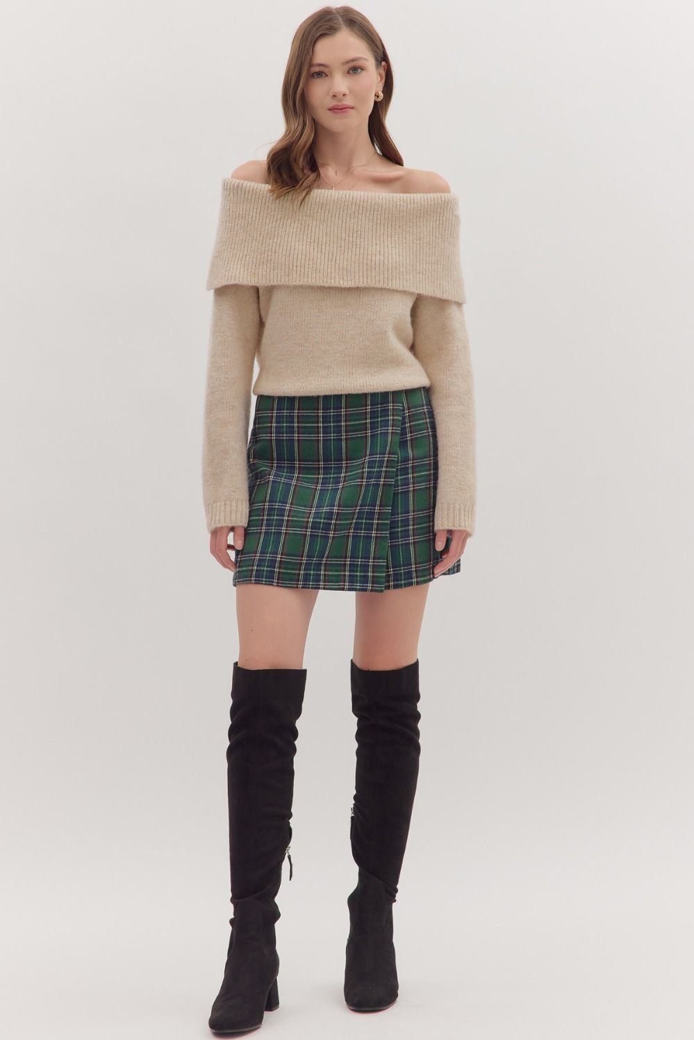 Rebecca- Plaid Skort