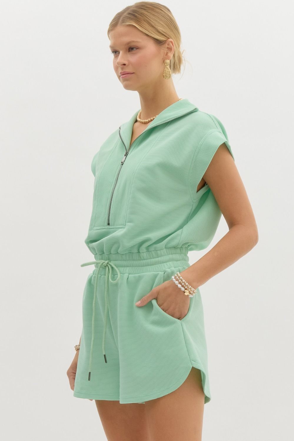 Lux Ribbed Romper