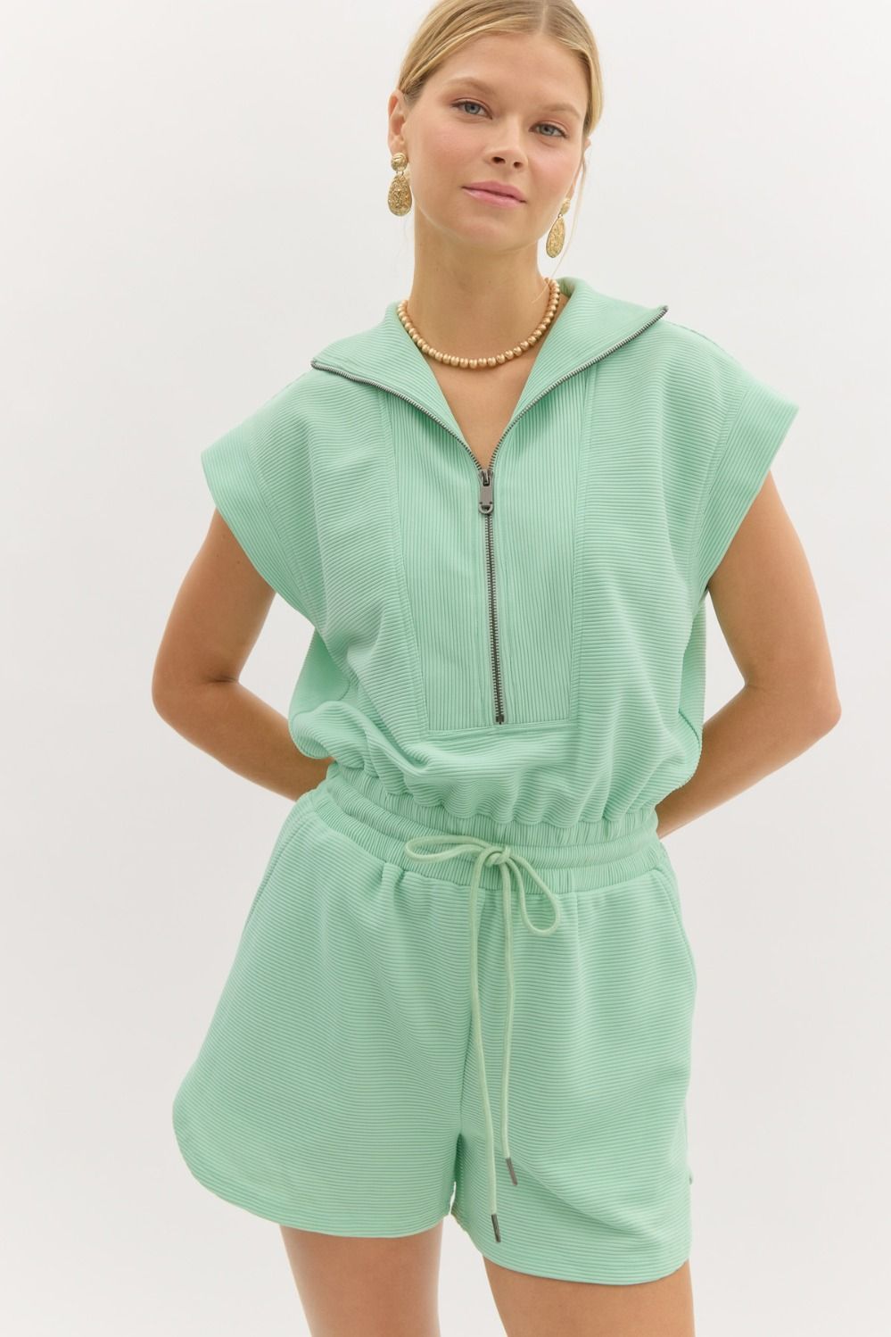 Lux Ribbed Romper