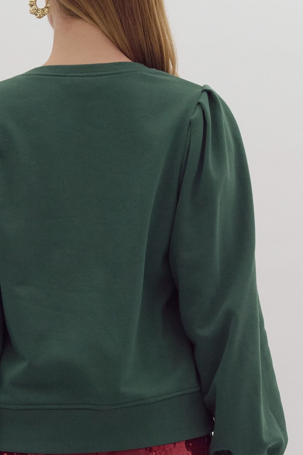 Wrapped with a bow- Sequin RIbbon Top with 3D Sequin Bow