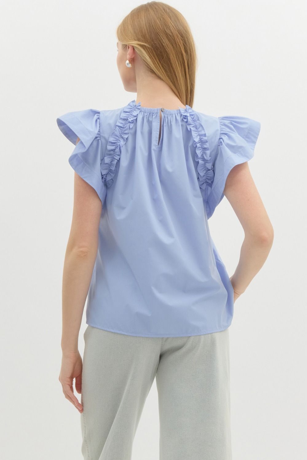 Flutter- Ruffle Sleeveless Top- FINAL SALE