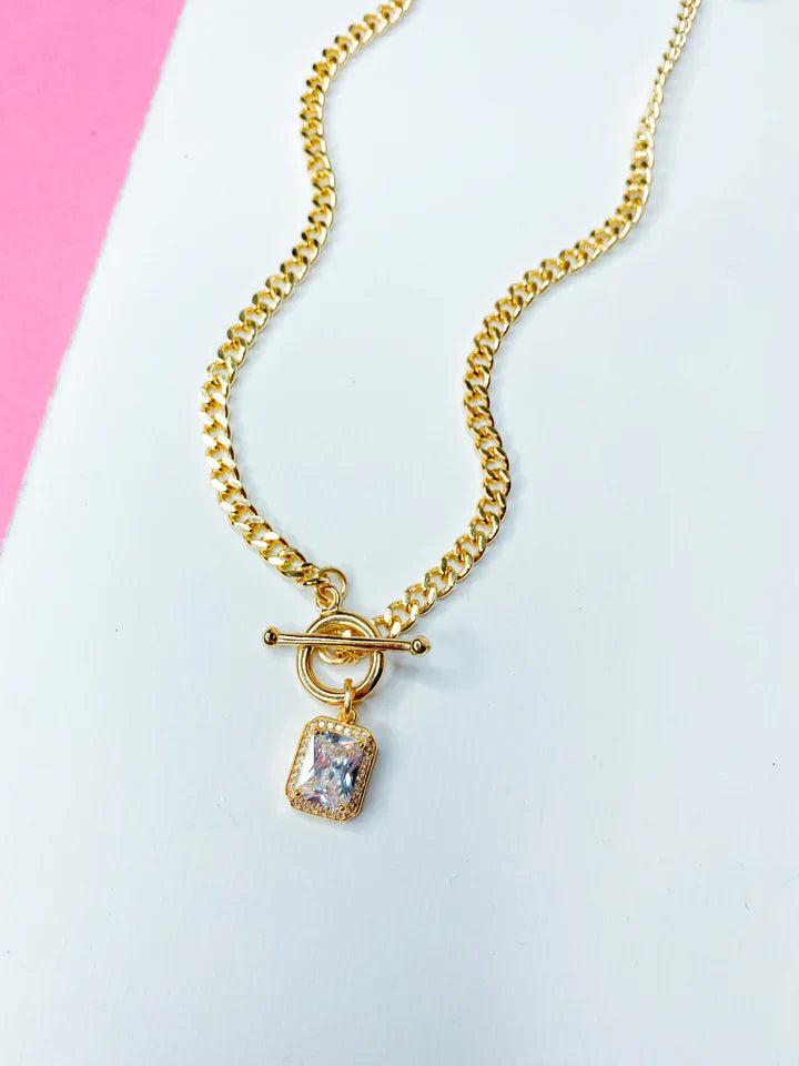 Taylor Shaye- Glam Toggle Necklace
